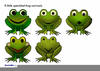 Speckled Frogs Clipart Image