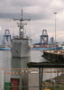 The Guided Missile Frigate Uss Stephen W. Groves (ffg 29) Pulls Into Panama City On A Tropical December Day. Image