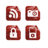 Distortion Icons Set 4x32 Preview Image