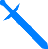 Blue Sword Clip Art