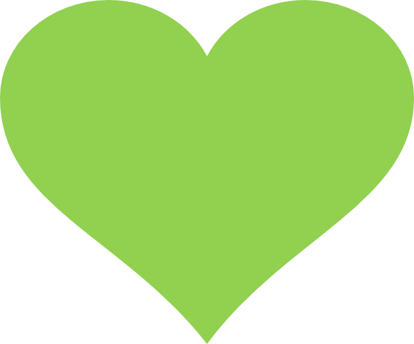 clipart green heart - photo #18