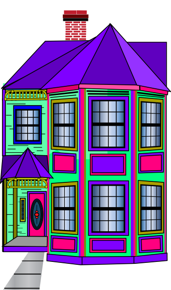 row of houses clipart - photo #49