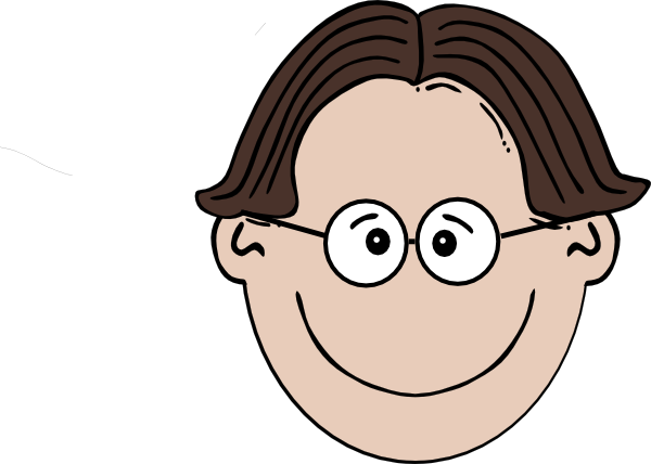 Smiling Boy With Glasses 2 Clip Art at Clker.com - vector clip art