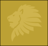 Lion Head Gold Light Dark Clip Art