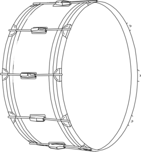Drum Outline Clip Art