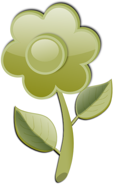 green flower clip art - photo #45