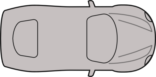 Greycar Top View clip art