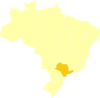 Mapa Brasil Destaque Sp Clip Art