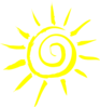 Simple Sun Yellow Clip Art