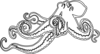 White Ocotopus Clip Art