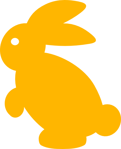 clipart image easter bunny silhouette - photo #6