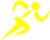 Runner Yellow Clip Art