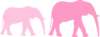 Pink Baby Shower Elephant Mom And Baby Clip Art