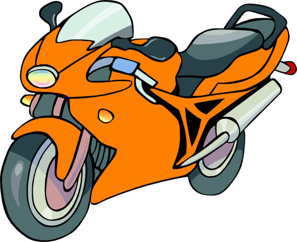 clip art orange bike - photo #5