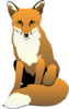 Fox Sitting Clip Art