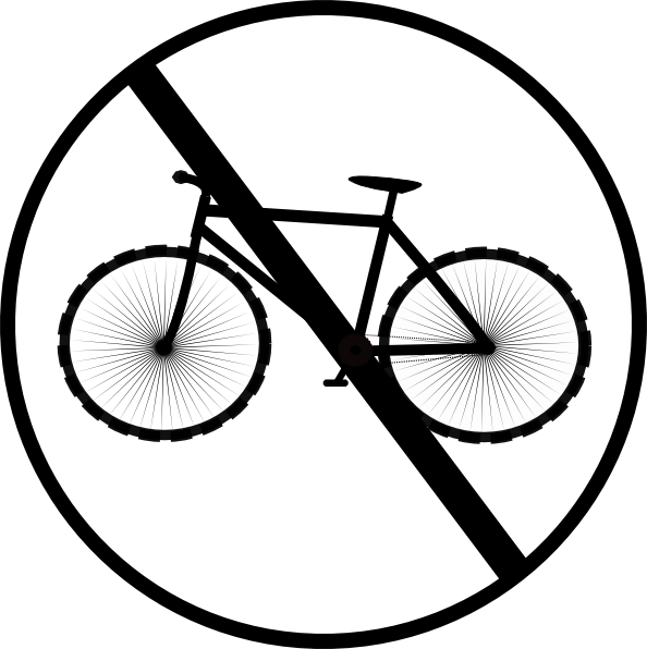 clipart no bicycle - photo #1