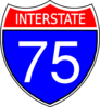 I-75 Sign Clip Art