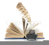 Books And Pens Clipart Image