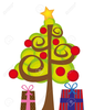 Funky Christmas Clipart Image