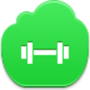 Free Green Cloud Barbell Image