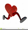 Running Heart Clipart Image