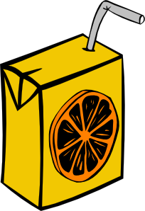 Orange Juice Box Clip Art
