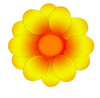 Yellow Flower Clipart Image