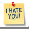 Love Hate Clipart Image