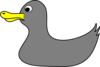 Gray Duck Clip Art