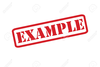 Example Stamp Vector Image