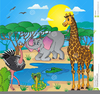 African Landscape Clipart Image