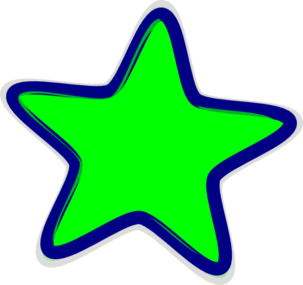 clipart green star - photo #19