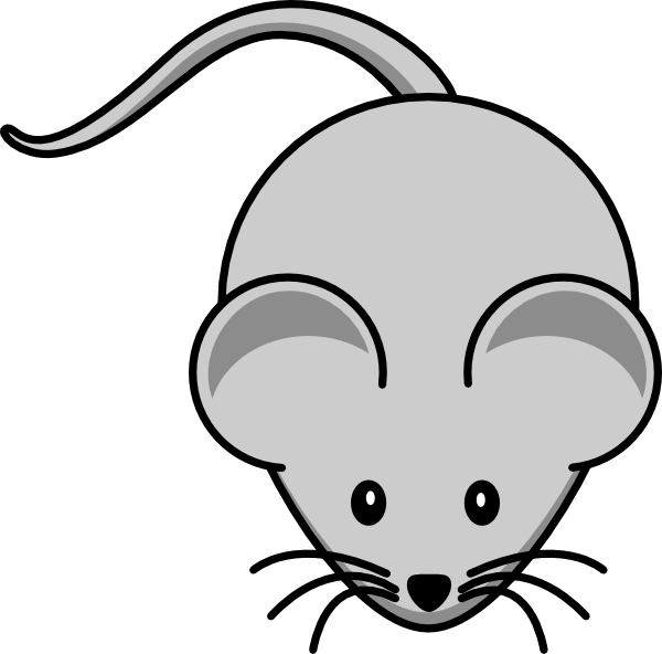 clipart mouse black and white - photo #33