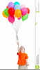 Clipart Of Children With Balloons Image