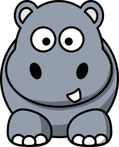 Simple Cartoon Hippo Clip Art at  - vector clip art online,  royalty free & public domain