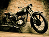 Old Motorcycle Clipart Image