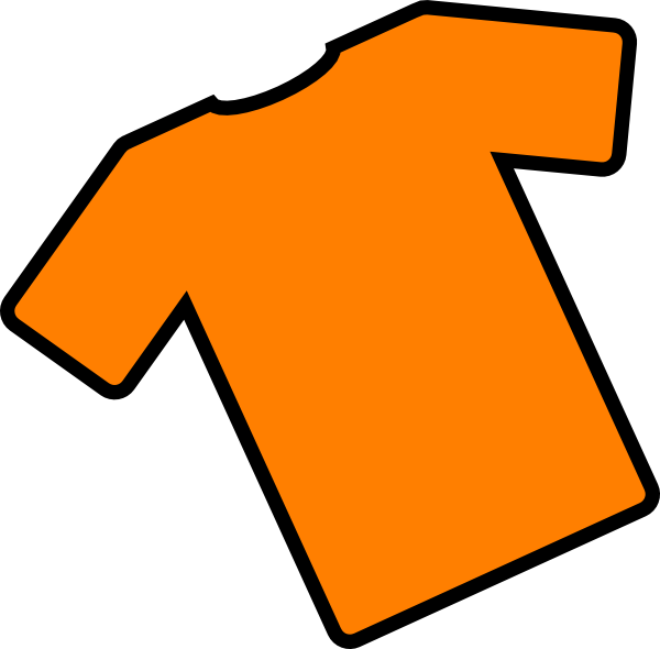 orange t shirt clipart - photo #3