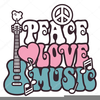 Sixties Music Clipart Image