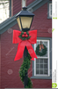 Christmas Lamp Post Clipart Image