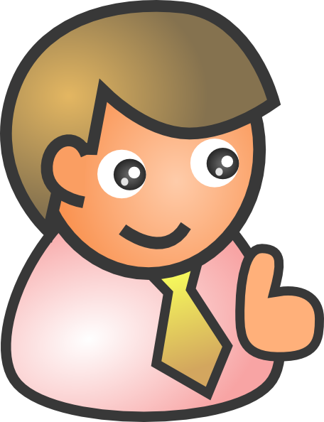 Business Man Smiling clip art