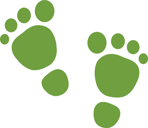 Green Feet clip art