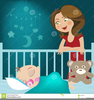 Baby Sleeping In Crib Clipart Image
