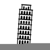 Leaning Tower Of Pisa Clipart Image