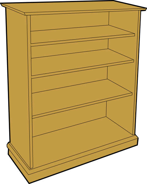 clipart bookshelves - photo #8