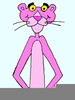 Standing Panther Clipart Image
