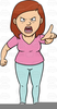 Angry Black Woman Clipart Image