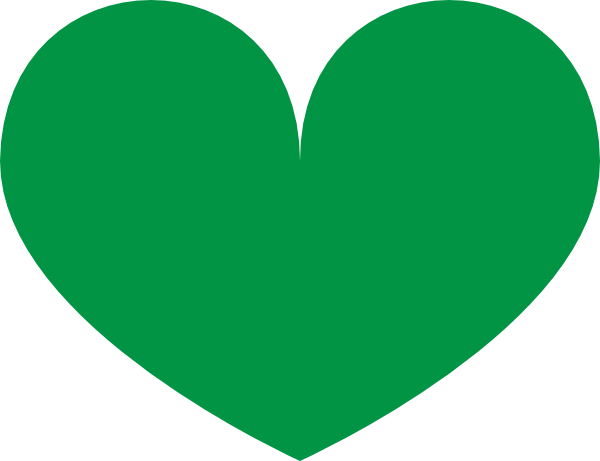 clipart green heart - photo #33