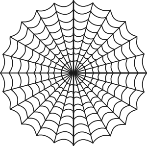 Spider Coloring Pages on Web Clip Art   Vector Clip Art Online  Royalty Free   Public Domain