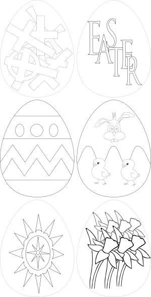 free easter bunny clipart images. Easter Eggs clip art - vector