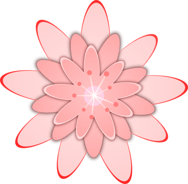 clip art flowers free. Pink Flower clip art